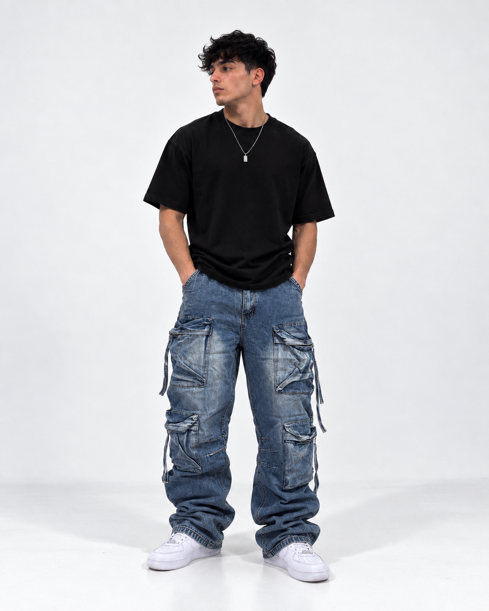Iron Blue Cargo jeans