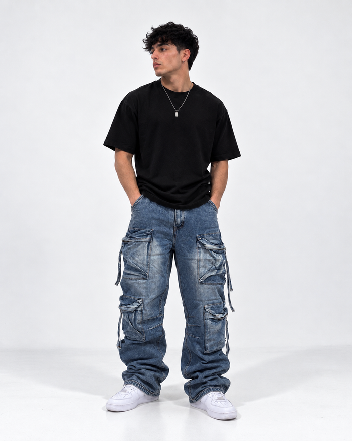 Iron Blue Cargo jeans