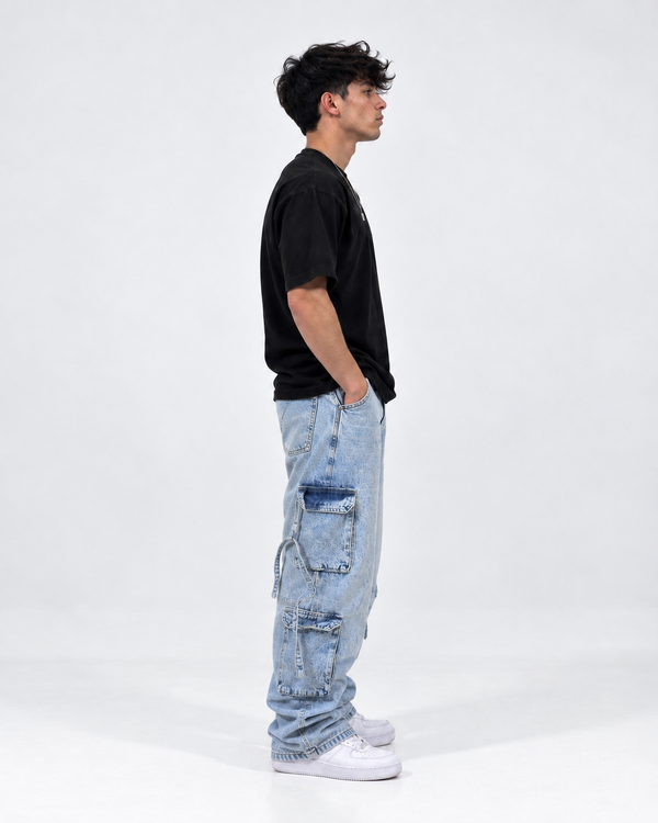 Cargo duo denim jeans