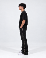 Black diamond flare jeans
