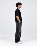 Ripped Dark baggy jeans